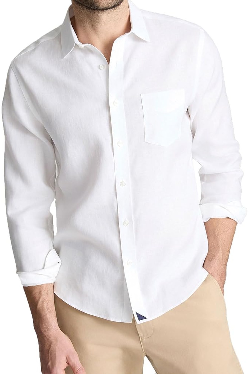 J.VER Linen Blend Shirt White